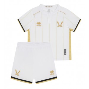 Sheffield United Jalkapallovaatteet Lasten Vieraspeliasu 2025-26 Lyhythihainen (+ Lyhyet housut)